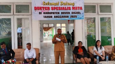 Bupati Boven Digoel Resmi Buka Pemeriksaan Mata Gratis dalam Rangka HKN ke-61