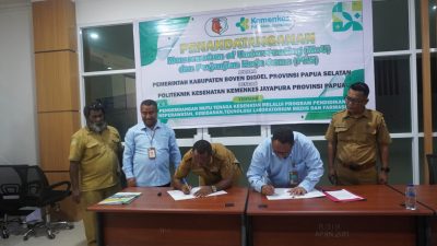 Pemkab Boven Digoel dan Poltekkes Kemenkes Jayapura Teken MoU, Perkuat Pengembangan SDM Kesehatan