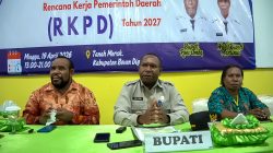 Bupati Boven Digoel Lakukan Jumpa Pers Terkait Pemalangan Bandara Tanah Merah