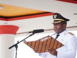 BUPATI BOVEN DIGOEL BACAKAN SAMBUTAN MENTERI DALAM NEGERI PADA UPACARA PERINGATAN HARI OTONOMI DAERAH KE-XXX TAHUN 2026